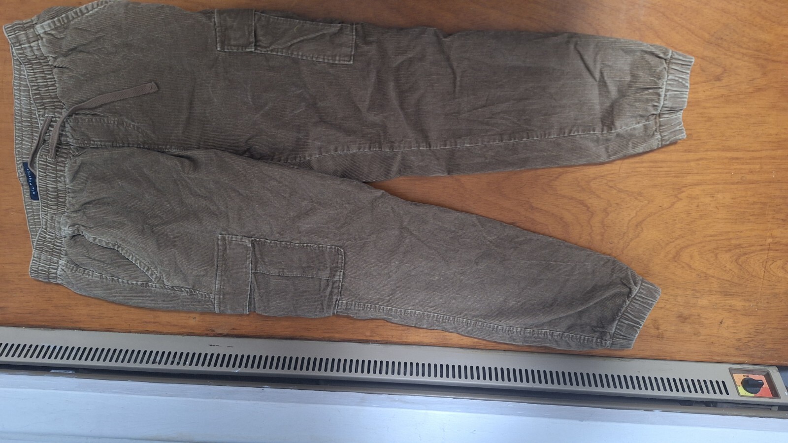 Aeropostale Corduroy Brown Jogger Size M