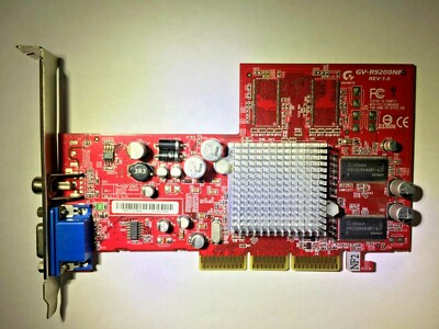 Gigabyte ATi Radeon 9200 128MB VGA AGP Graphics Card GV