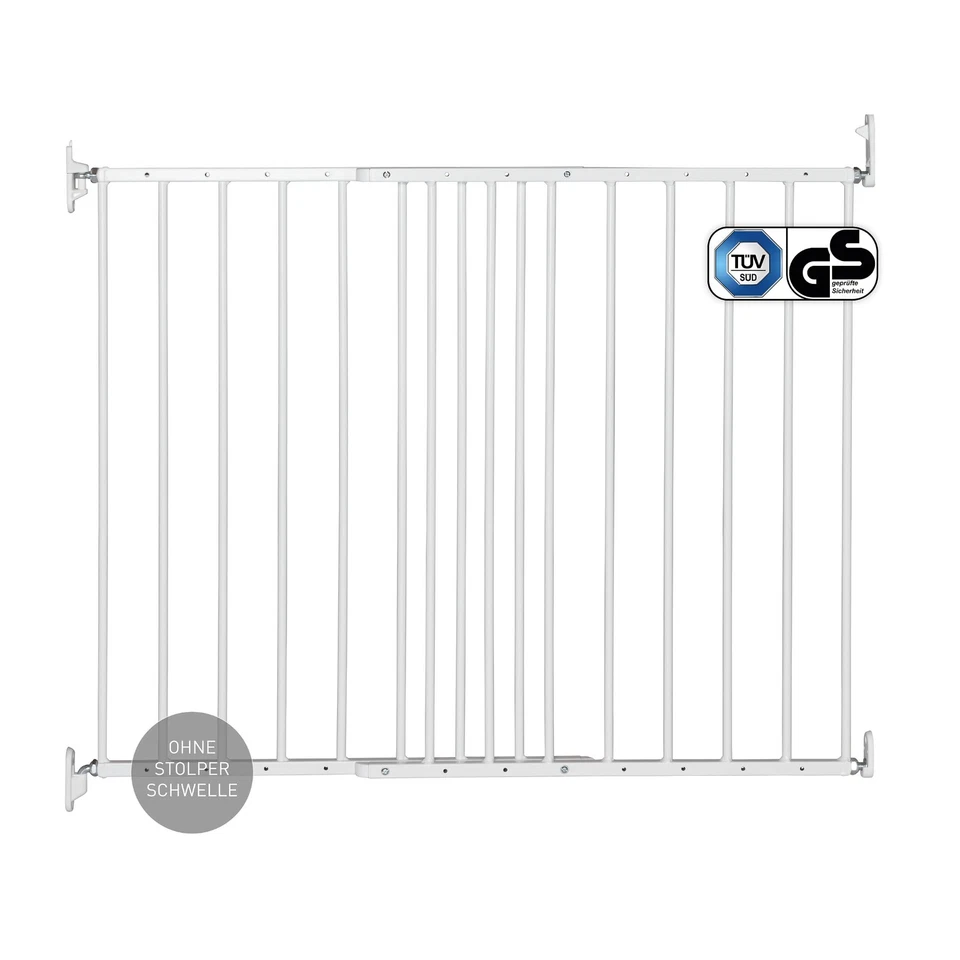 DOLLE Treppenschutzgitter Türgitter Baby Kinder Absperrgitter weiß 62,5–106,8 cm - Bild 2 von 4