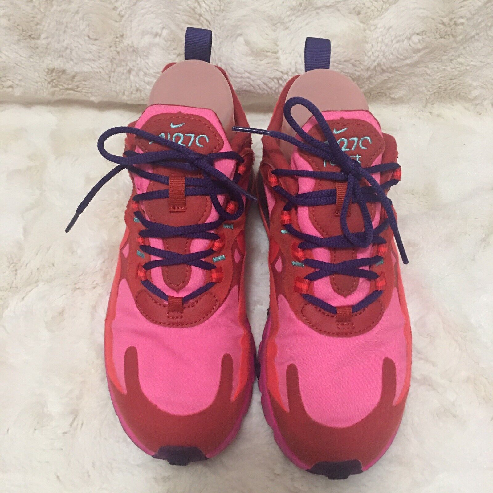 Size 6 - Nike Air Max 270 React Mystic Red Pink B… - image 1
