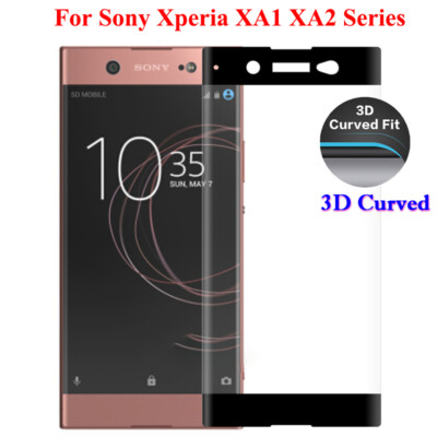 3D Full Cover Tempered Glass Screen Protector For Sony Xperia XA1 XA2 Ultra Plus