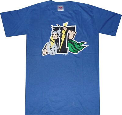 Trenton Thunder Minor League Mens Blue Majestic T Shirt New No tags