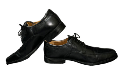Clarks Men\'s Black Leather Loafers‎ Size 10.5 s-l400.jpg main image 2