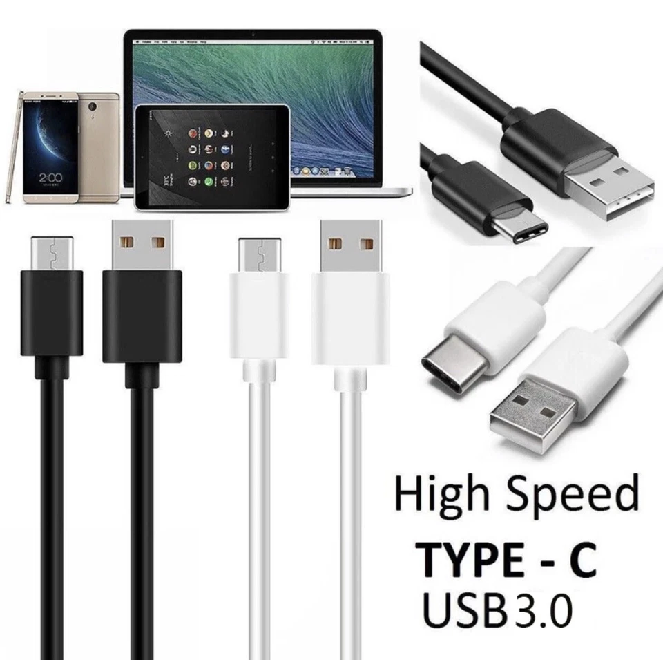 2 Pack Black USB Type-C Cable For iPhone & Android Devices - Image 4 of 4