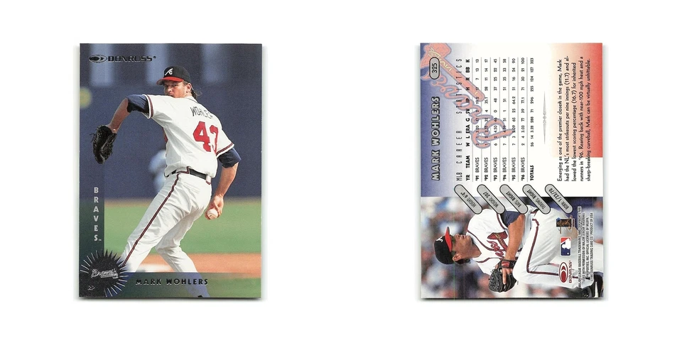 Mark Wohlers 1997 Donruss #325 Atlanta Braves Baseball Card NM - Image 3 of 3