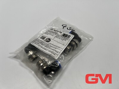 VPE 4x Riegler L-Steckverschraubung 109278 push-in L-fitting 125.012-12 G1/2