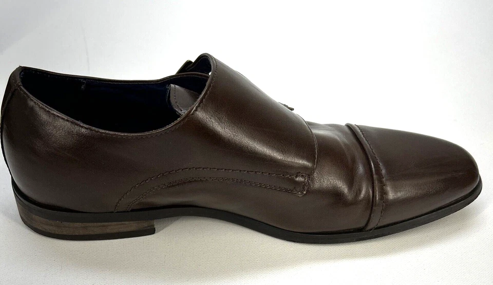 Bruno Marc New York Lateral Doble Hebilla Hutchingson-2 Hombre’s 7 1/2 Marrón Foto 4 de 4