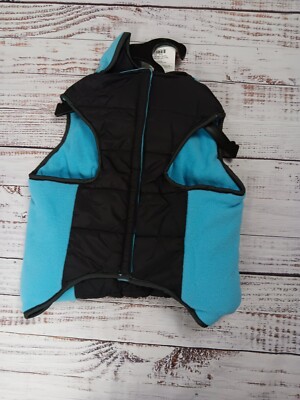 East Side Collection Dog Vest XXS-M Warm Black Blue 