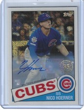 Nico Hoerner 2020 Topps Series One Silver Pack 85C-6 RC Auto Refractor #/299