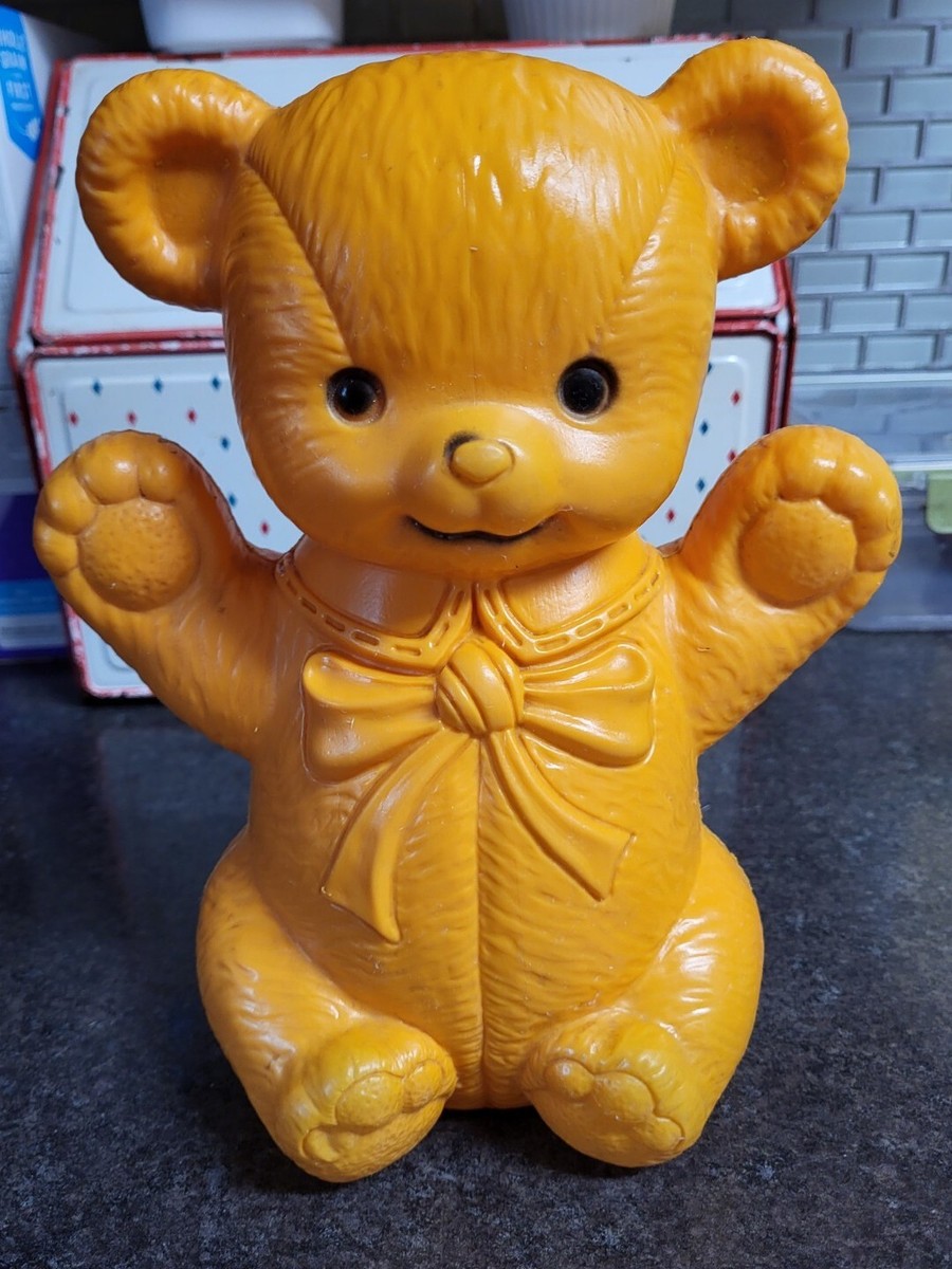 Tenture Murale Vintage Teddy Bear - Multicolore - Avec Suspension En Laiton