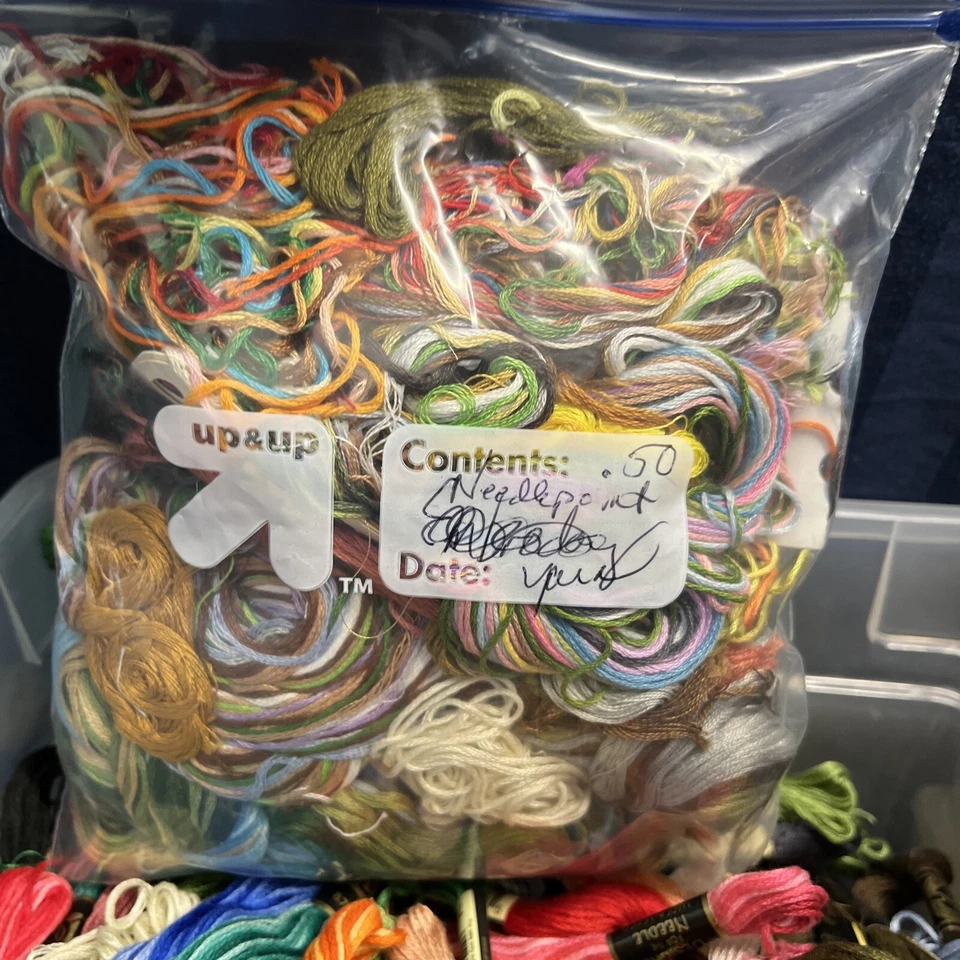 Embroidery Floss. Huge Lot. 415+ Skeins. 5 Full Bobbin Boxes. + More S9 - Image 4 of 4