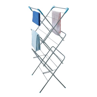 D.I.L 3-stufiger robuster faltbarer Wäscheständer Pferd Indoor-Outdoor Waschständer