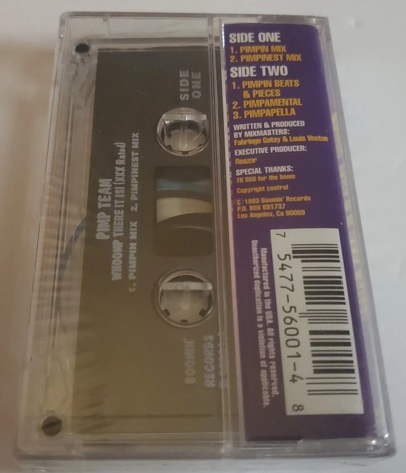 RARE CASSETTE Tape Bass Mix Pimp Team - Whoomp There It Is (XXX Rated) 1993 OOP - Image 2 of 2