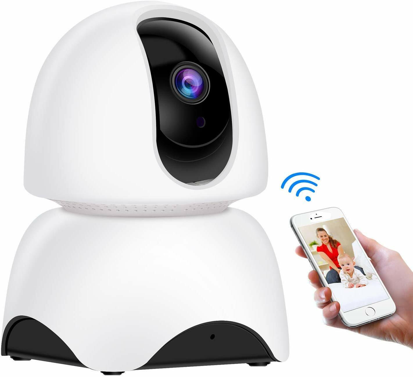 Caméra de surveillance bébé wifi avec micro audio et détecteur de mouvement pour chambre