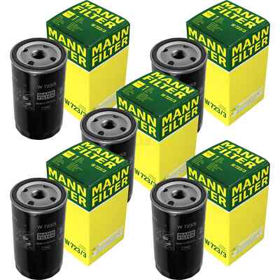 5x MANN-FILTER Ölfilter für Arbeitshydraulik W 723/3 Oil Filter