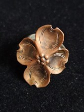 Copper And Silver Ring Floral