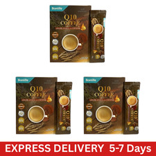 Bonlife Q10 Coffee Ginseng Lingzhi Reishi Mushroom 3 Boxes 45 Sachets 20g