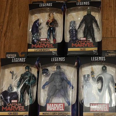 Marvel Legends Yon-Rogg Genis-Vell Talos Grey Gargoyle Figures Boxed