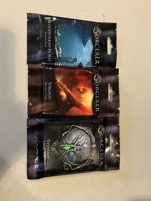 Sorcerer Board Game Expansion Lot - Bloodsoaked Fjord Sylvanei Virgiliu Packs