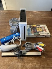 Nintendo Wii Console w/ Controller And Nunchuck RVL-001 TESTED 2 Games Included