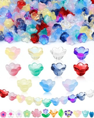 FIVEIZERO 200PCS Glass Lily Bell Flower Medium, Lily-of-the-Valley 