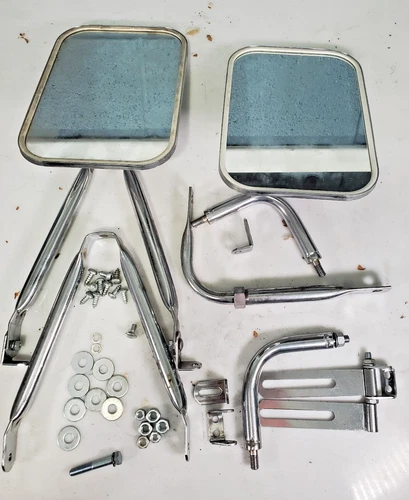 yankee mirror 6.5x9.5 universal low mount pick up truck mirrors #215 chrome