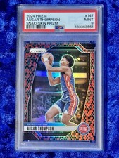 Ausar Thompson PSA Mint - 2024 Snakeskin Prizm #142 - SSP - Detroit Pistons 🐍🔥