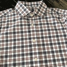 Rhone State of Mind Shirt Mens S Slim Fit Performance Plaid Commuter Button Up