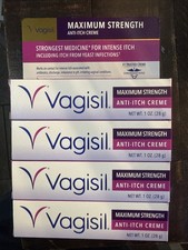 Krem przeciwswędzący do pochwy maksymalna wytrzymałość 1 uncja 4-pak, wygasa 01/2028