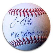 Carlos Frias Signed Autographed Baseball Dodgers 