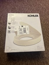 NEW  KOHLER Hyten Elevated Quiet-Close Elongated Toilet Seat White 25875-0 Open