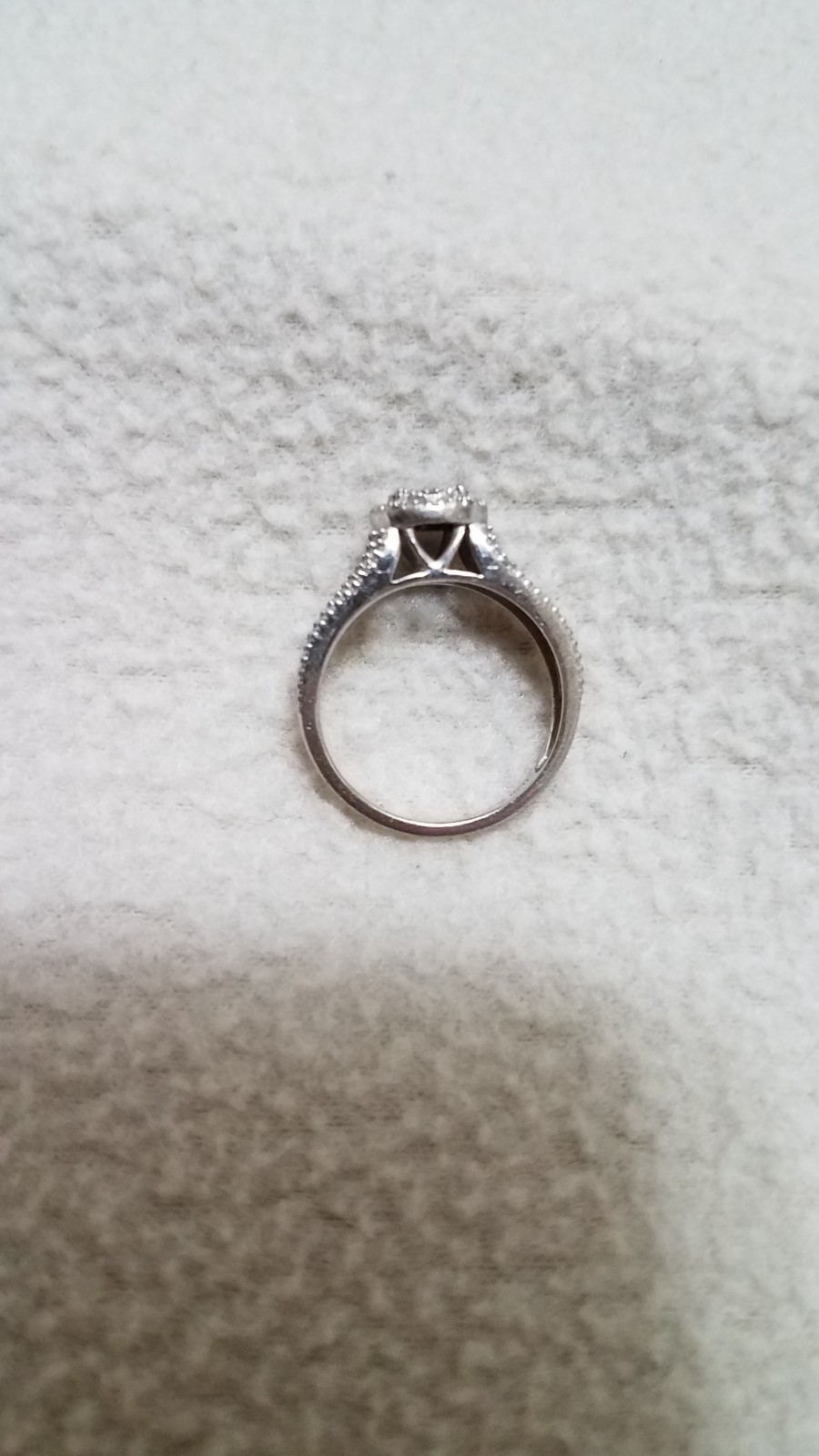 925 SS Diamond Cluster Ring, Multi-Row- Split- Sh… - image 6