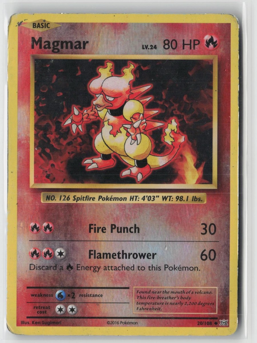 magmar pokemon card price 021 SM Unified Minds Colorless Heat Breath (20+) Flip a coin Magmar #21 Prices | Pokemon