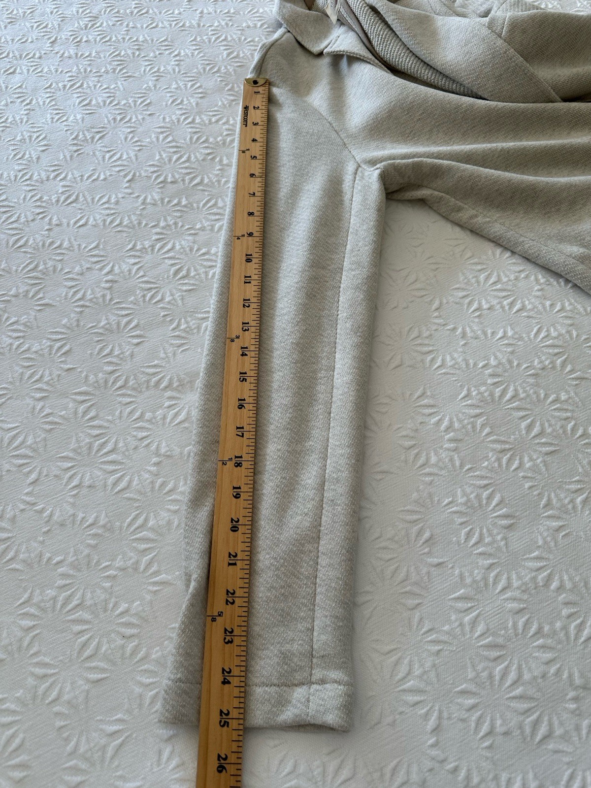 FAHERTY Inlet Knit Sweater Blazer Light Oatmeal Melange WOS2507 Retail $198