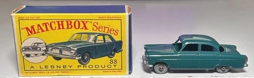 Matchbox Lesney #33 Green Ford Zephyr III