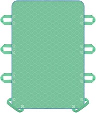 Positioning Bed Pad with 8 Reinforced Handles-34 x 52"-Reusable and Washable Tra