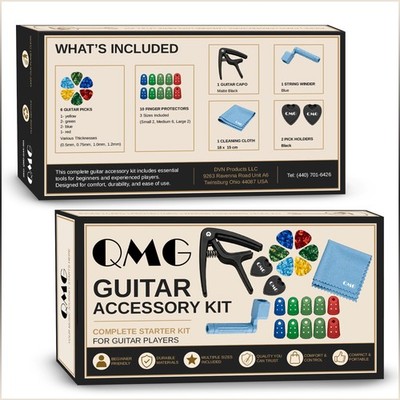 Guitar Accessory Kit for Beginners   Guitar Capo, String Winder, 6 Picks, 10 ...