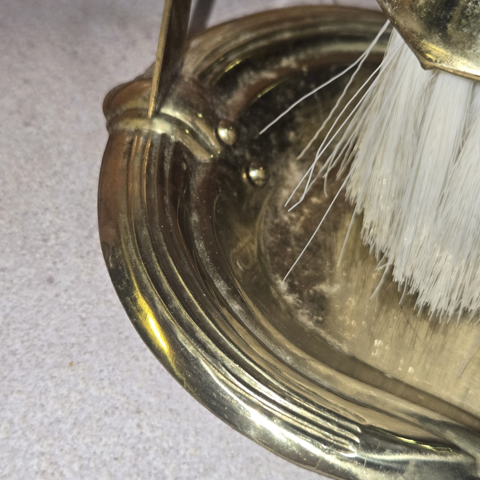 Vintage Brass Peerage Crumb Catcher & Brush See Description,  Collectable!