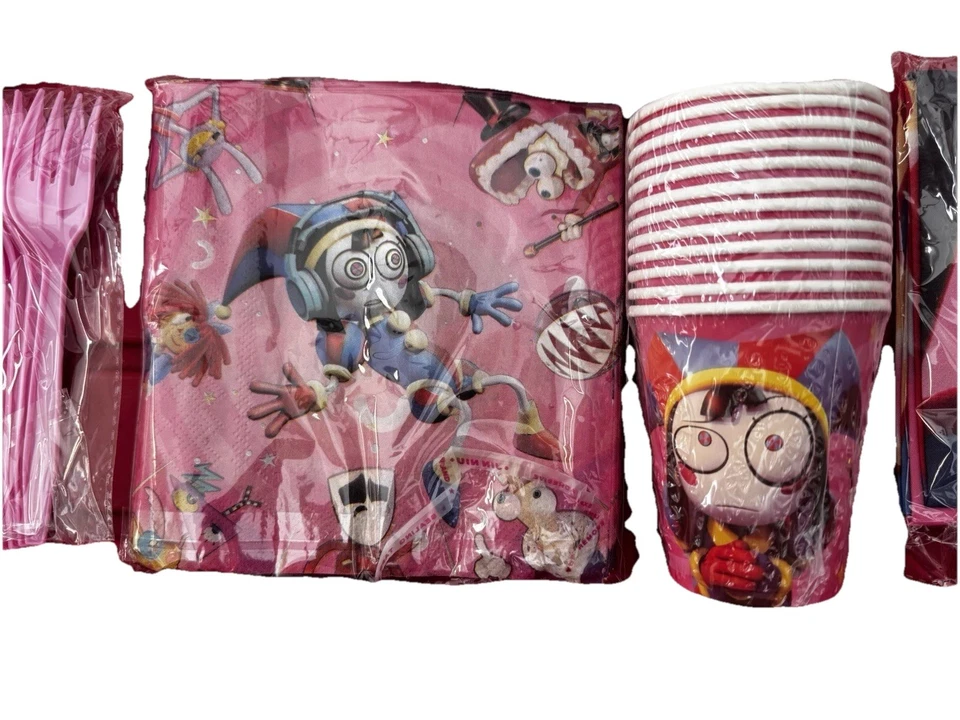 The Amazing Digital Circus 派对餐具套装,Doyomtoy 服务 12 位客人 — 第 3/4 张图片