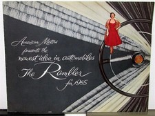 1955 Amc Rambler Sedan Club Cross Country Wagon Sales Brochure Xl Original