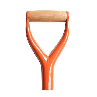 Saycker Shovel D Grip Handle,Metal Tube dia. 3.1cm/1.22inch, Orange