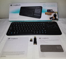 Logitech K400 Plus Unifying Bluetooth Keyboar...