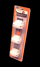 Lascal 12563 Rohrhalterungen für KiddyGuard Avant, 3-er Set, weiss [Babyartikel]