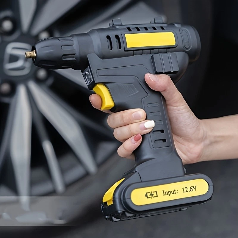 Electric Wireless Portable Air Compressor Pump Bike Car Tire Inflator 0haE - Image 3 of 4