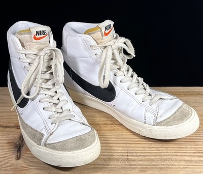Vintage Nike Blazer Mid 77 White Black Size 9.5