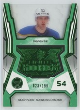 2021-22 SPx Finite Rookies Green Mattias Samuelsson RC 023/199 #F-32