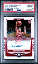 2024 Panini Donruss Optic Signature Series Reed Sheppard Rookie Auto PSA 10