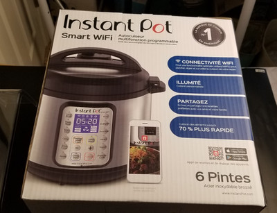 Instant Pot Smart WiFi 60 6 Qt Multi-Use Pressure Cooker New Open Box Complete