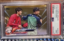 SHOHEI OHTANI / Ichiro 2018 Topps Update Gold Rookie RC /2018 - PSA 9