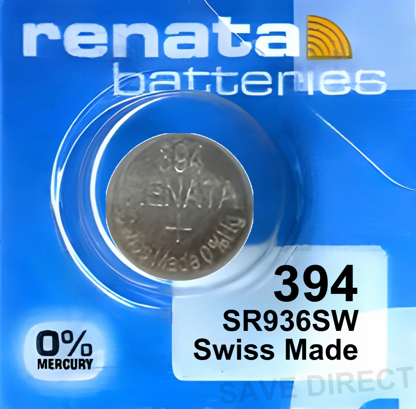 394 SR936SW RENATA Watch Battery Coin Cell 1.55V Silver Oxide *EXPIRY 01/2028*